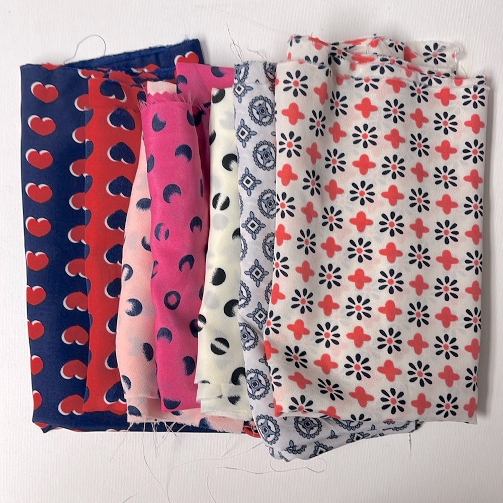 Fabric Swatches Bundle Polyester- 7 pieces